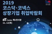 2019 코스닥·코넥스 상장기업 취업박람회, 2019.11.12 - 11.12